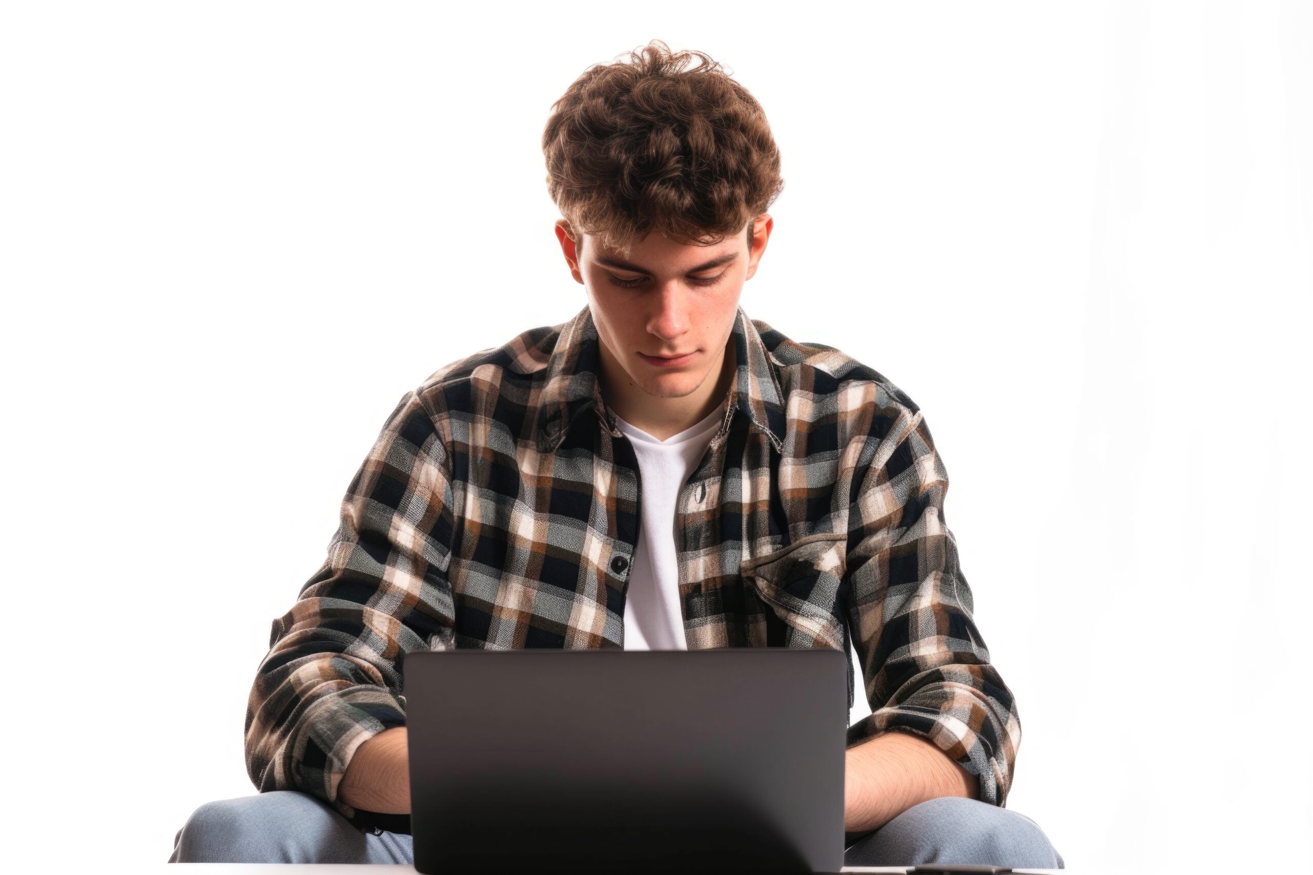 Student przed laptopem korzystająca z platformy USOS UE Wroc